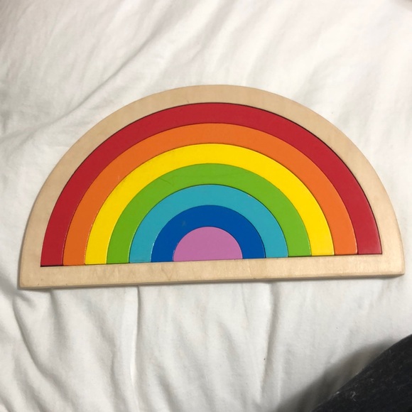 Other - Wooden rainbow puzzle. 🌈